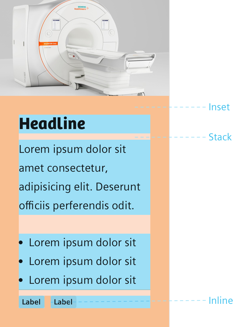 Header structure on desktop